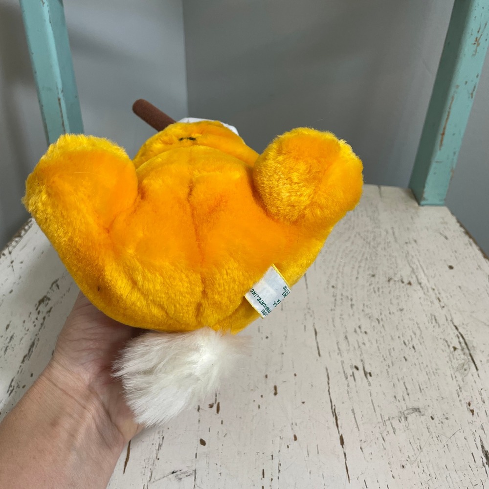 Vintage 1981 Dakin Garfield Easter Bunny Plush with Carrot 12" Stuffed Animal - Picture 7 of 10
